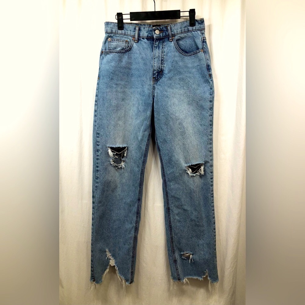 BDG Urban Outfitters Cowboy Jean High Rise Western Blue Denim Distressed Size 29